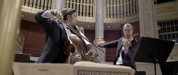 Cellisten Gautier Capuçon und Werner Müller